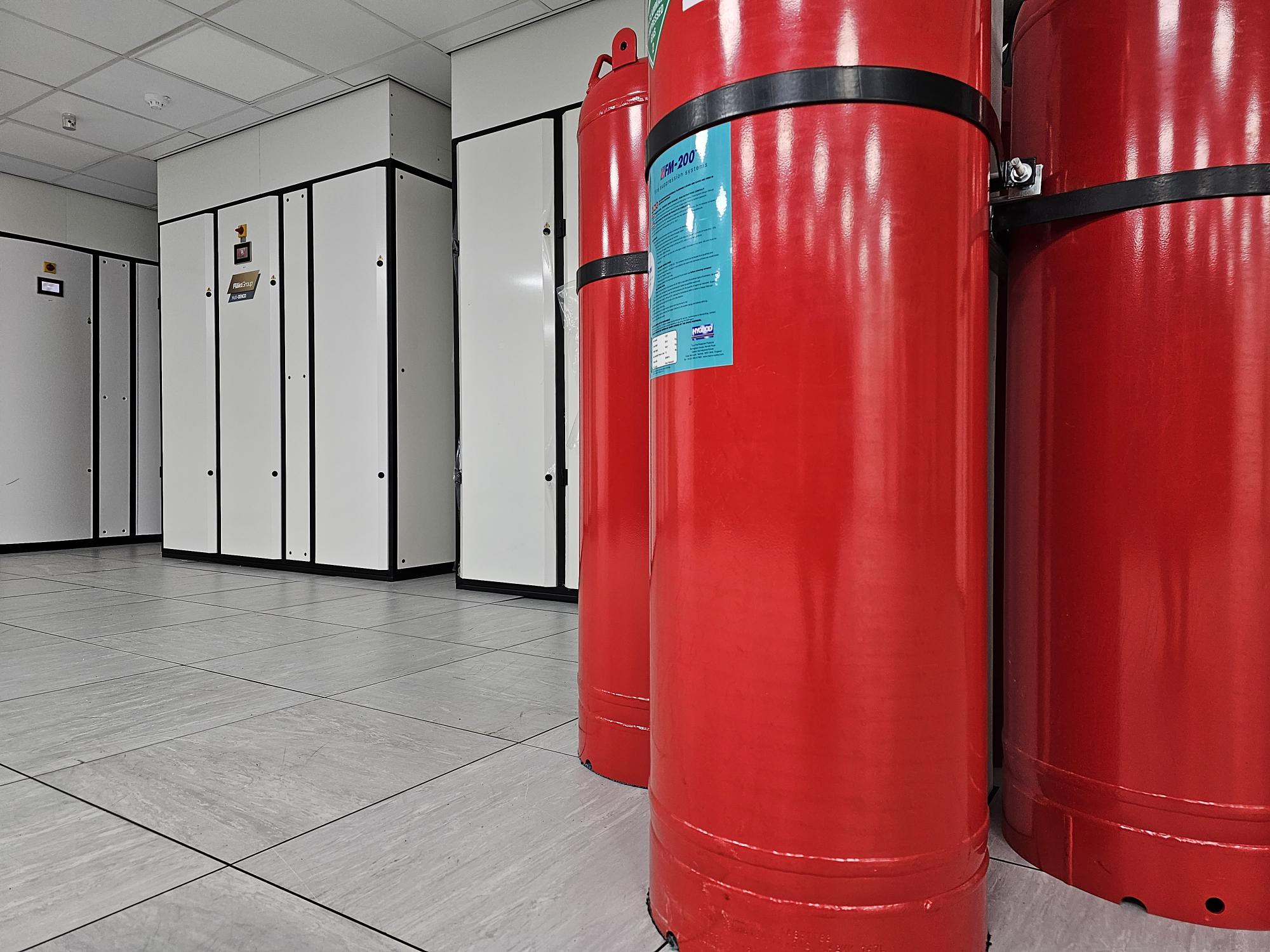 Cooling systems in VeloxServ Midlands colocation facility